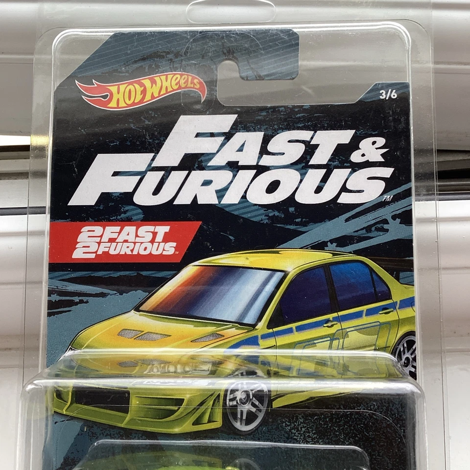 Hot Wheels Fast and Furious Mitsubishi Evo 2 Fast 2 Furious Rare Green - Image 3 of 4