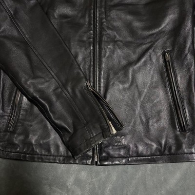 Adidas × Vespa Leather Jacket Vintage Designer Motorcycle Scooter