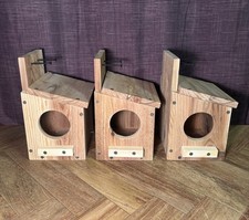 Lot 3 -Cedar Backyard Squirrel House Nesting Box Wood Wildlife Outdoor Nest Box