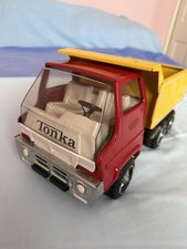 Vintage 1970’s Tonka Dump Truck Red & Yellow Pressed Steel Tonka U.S.A.