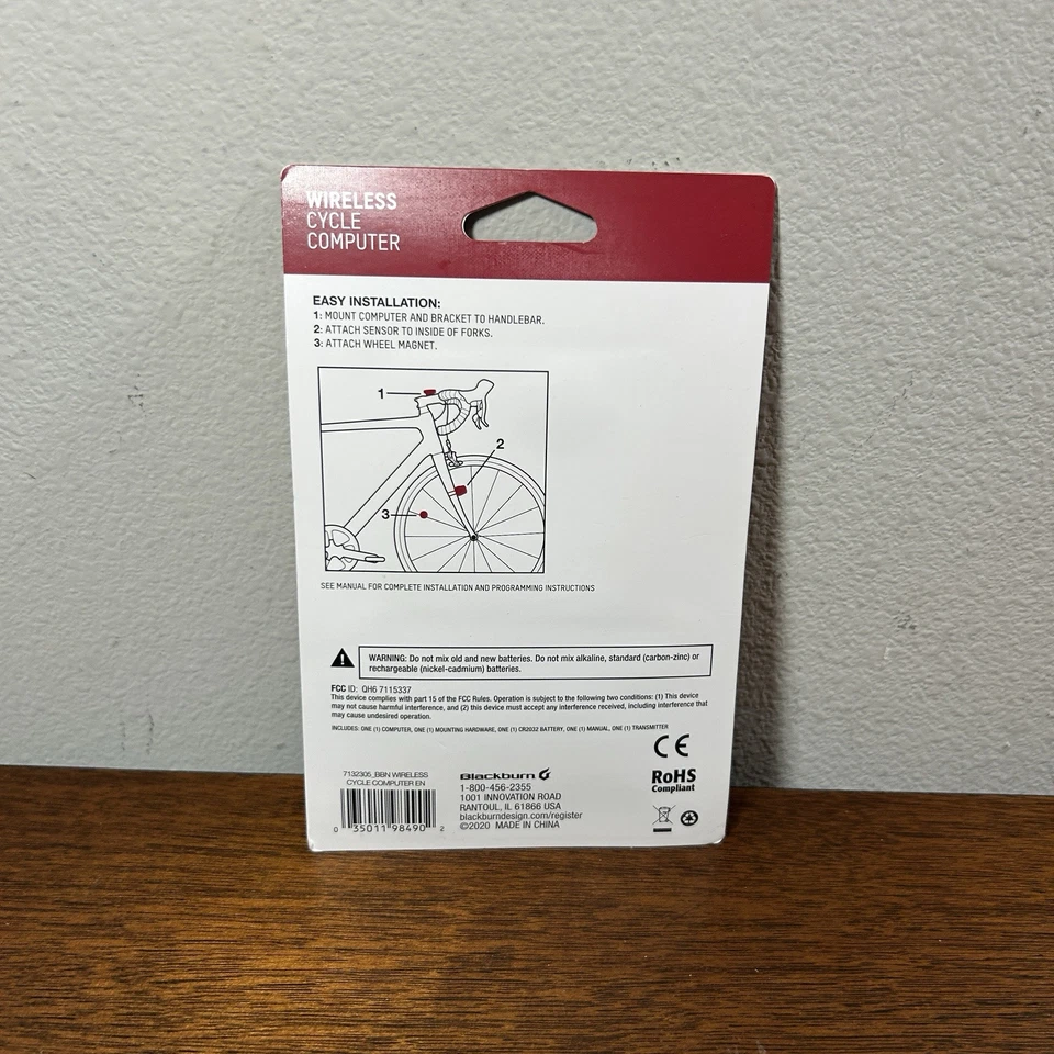 Blackburn Wireless Cycling Computer Speedometer Odometer Clock 14 functions NEW - Image 2 of 4