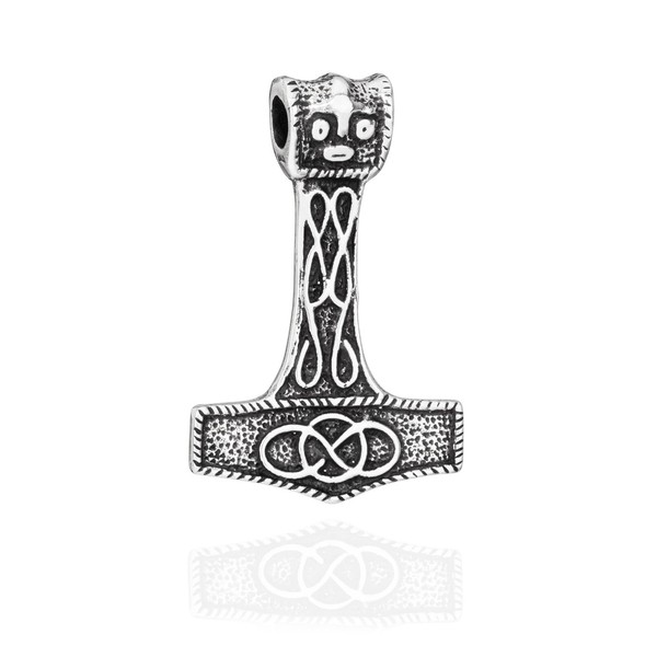 KettenanhäNger Massiver Thors Hammer 925 Silber 53X35Mm Wikinger SilberanhäNger-image