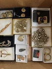 VTG LOT OF 54 COSTUME JEWELRY. EARRINGS NECKLACES, BROOCHES,BRACELET & ECT.