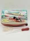 Schylling 2001 Victoria Steam Powered Tin Speedboat New in Box
