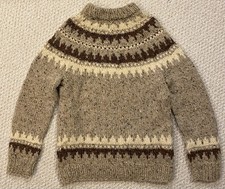 Gaeltarra Vintage 100 Wool Chunky Knit Sweater Size 36 - XS - Made in Ireland