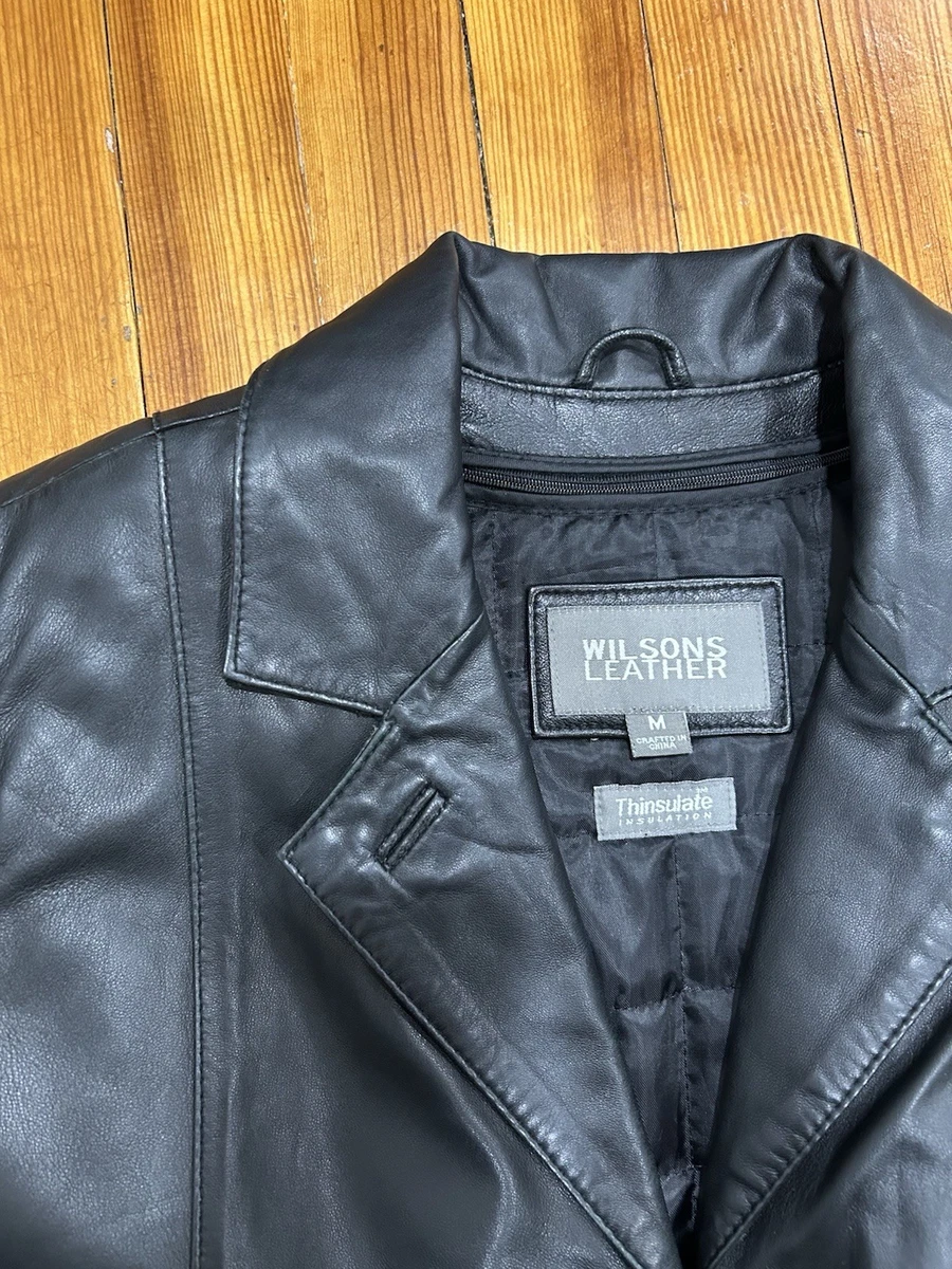 ジャケット・アウター 00s WILSONS LEATHER Thinsulate swing top Preços baixos em Capa Externa de couro Wilsons Leather sobretudo