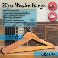 Wooden Coat Hangers Wood Bulk Clothes Clothing Coat hangers Garment Shirt Suit