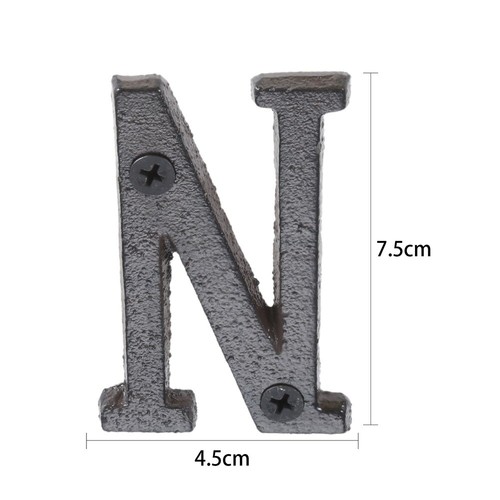 1pc Gate Door Mailbox Alphabet Letters Numbers Sign Address Name Plaque Iron - Picture 62 of 160