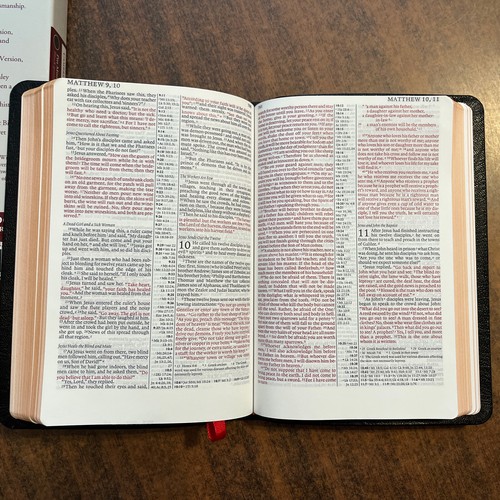 NIV 1984 Cambridge Pitt Minion Bible - Black Genuine Goatskin Leather - Compact - Picture 9 of 14