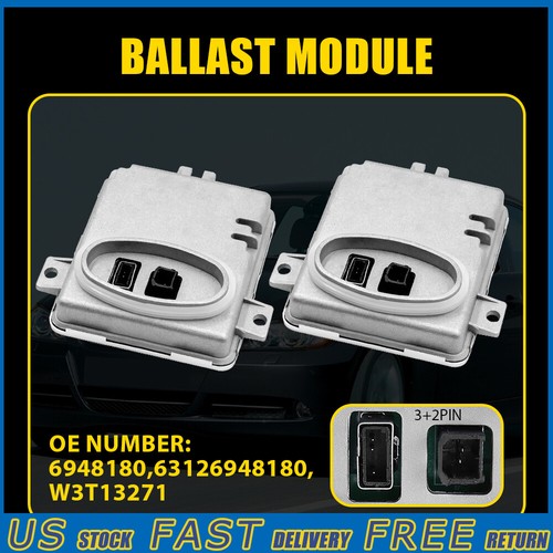 Headlight Ballast Set of 2 Xenon HID Module Unit For 2006-2008 BMW E90 E91 3