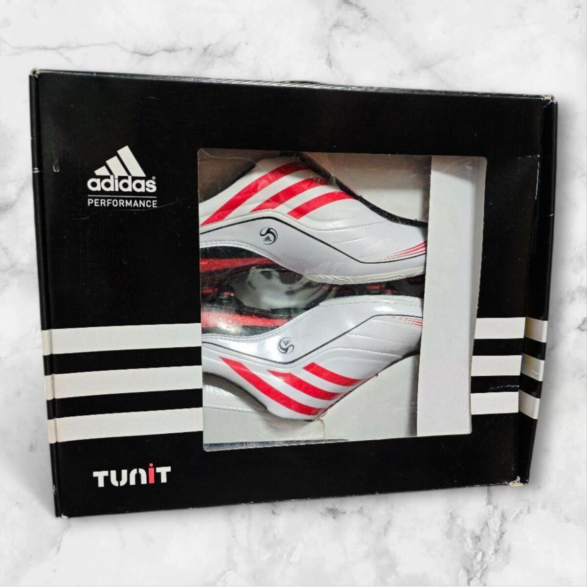 Adidas F50 Tunit Soccer Shoes White/Red US 9.5 New Condition Adidas F50 Tunit Soccer Shoes White/Red US 9.5 New Condition
