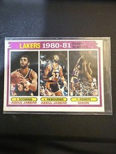 1981-82 Topps - Team Leaders Kareem Abdul-Jabbar, Norm Nixon #55 - A