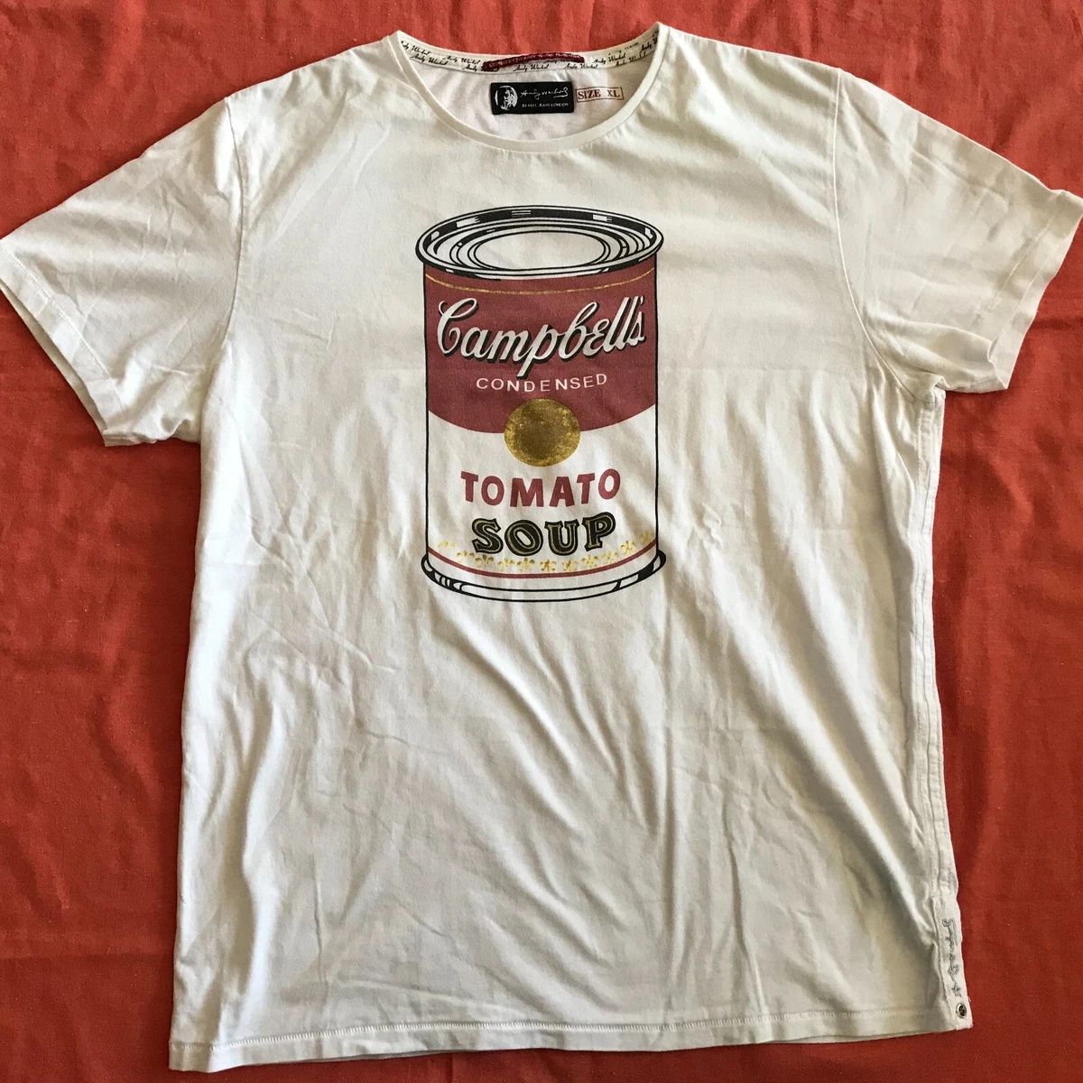 ANDY WARHOL FOUNDATION BY PEPE JEANS CAMPBELL SOUP T SHIRT WHITE XLARGE EU