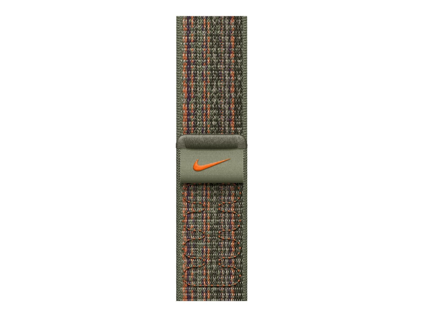 Cinturino Apple Watch 41mm - Sequoia/Orange Nike Sport Loop