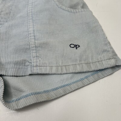 70s オーシャンパシフィック ニット Lサイズ Vtg OP Ocean Pacific Light Blue Corduroy Shorts Turquoise