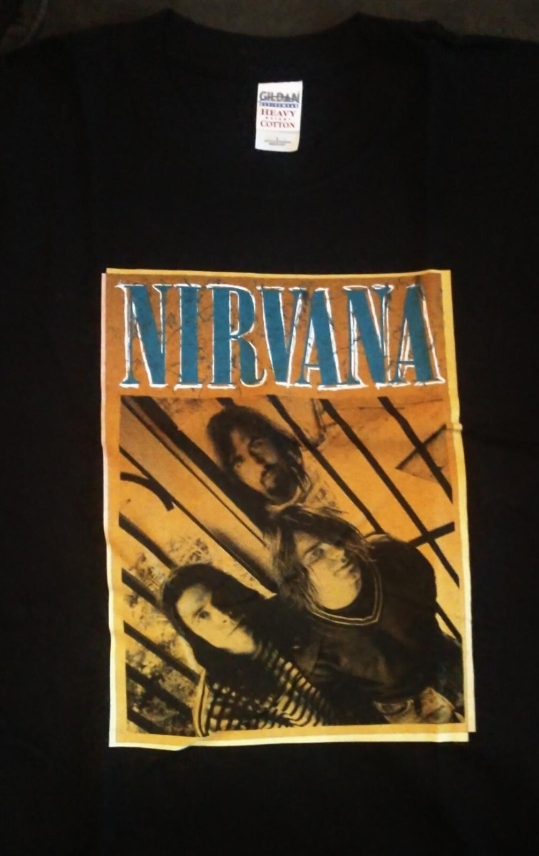 Vintage Nirvana T-Shirt 2004 Kurt Cobain Black Large Gildan | eBay