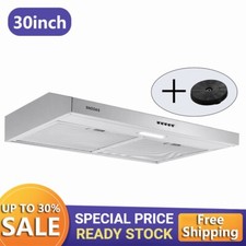 30 inch Under Cabinet Range Hood Stainless Steel Kitchen Vent 230CFM w/LED New