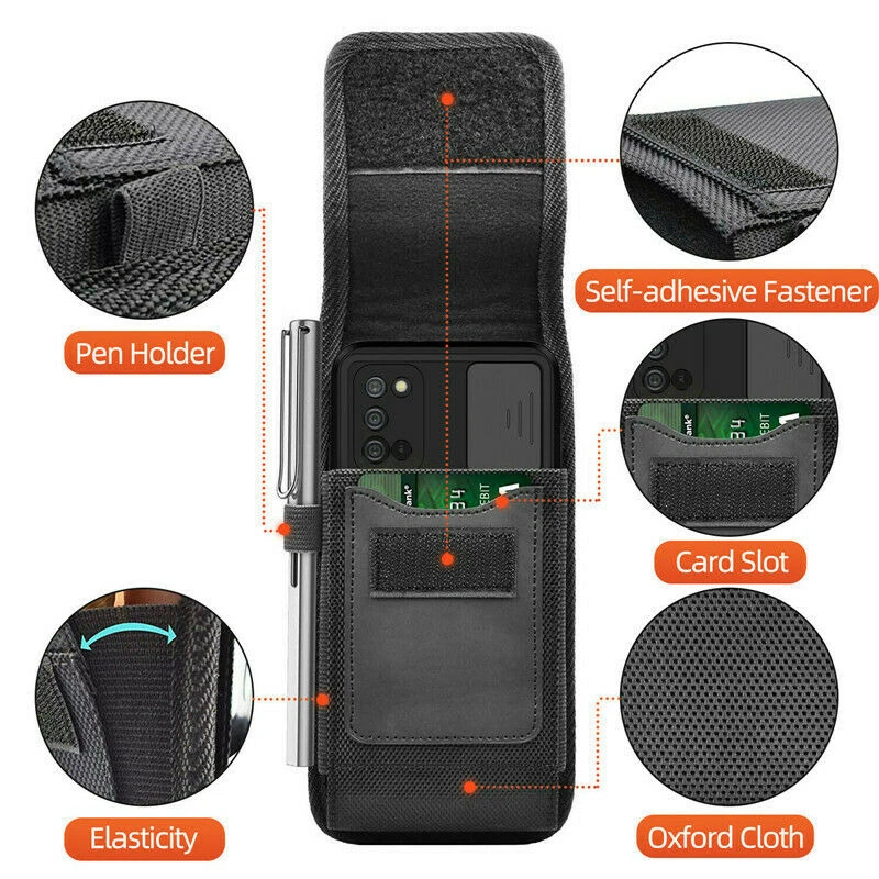 Funda con clip para cinturón de teléfono para Samsung A34 A53 A54 A15 A16 Foto 3 de 4