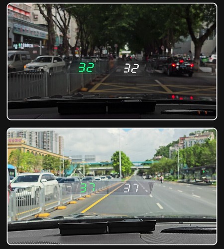 Car GPS Windshield Speed Projector HUD KMH Digital Head Up Display Speedometer - Picture 16 of 18