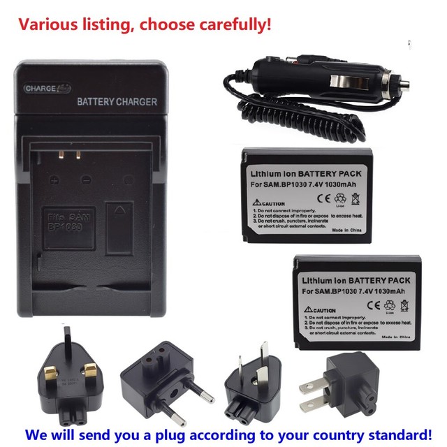 Battery or Car charger For Samsung BP-1030 NX200 NX210 SMART NX300 NX1000 NX2000 Battery or Car charger For Samsung BP-1030 NX200 NX210 SMART NX300 NX1000 NX2000