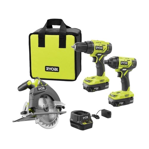 RYOBI Power Tool Combo Kit 18V Cordless 