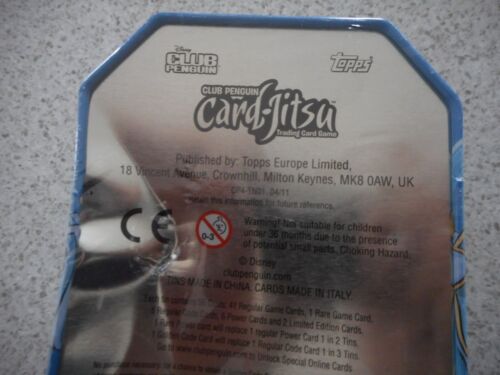 TOPPS CLUB PENGUIN DISNEY CARD JITSU TRADING CARD GAME TIN SEALED - Picture 8 of 14