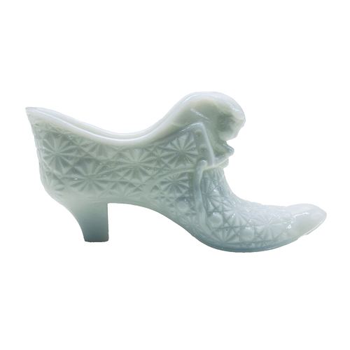 Vintage Fenton Milk Glass Victorian Shoe Boot - Picture 1 of 7