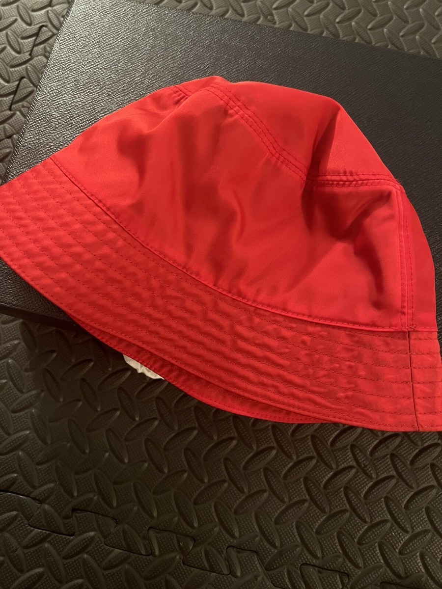 Prada Nylon Bucket Hat Red Size S | eBay Prada Nylon Bucket Hat Red Size S | eBay