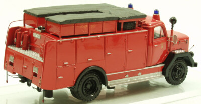 1964 Magirus-Deutz FM150D10A Rüstwagen ''München'' rot-schwarz 1/43 Zinnlegierung