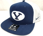 New Brigham Young Byu Cougars Nike Pro Navy Snapback Trucker Cap Hat Adult M/L