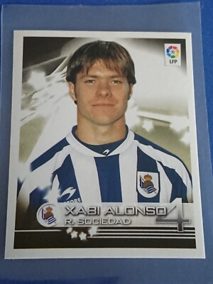 Xabi Alonso Rookie Card RC - Panini Superliga De Estrellas 2002 Sticker - Mint C