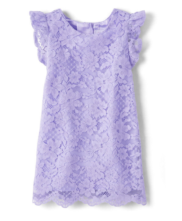 The Childrens Place Girls Purple Lace Shift Dress Size XXL (16) NWT
