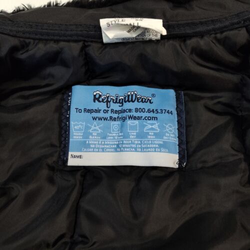 RefrigiWear Insulated Bomber Jacket Full Zip Ribbed Cuffs & Waist Men Small USA - Picture 4 of 12