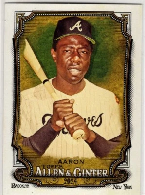 2024 Topps Allen & Ginter Baseball Hank Aaron No. 140 Atlanta Braves - Bild 1 von 2