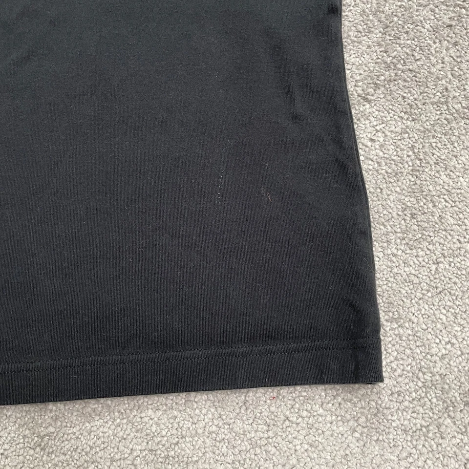 Camiseta básica Geoffrey Beene para mujer mediana negra manga corta cuello redondo algodón Foto 3 de 4