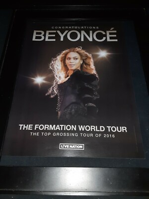 Beyonce Formation World Tour Rare Original Promo Poster Ad Framed! #2 ...