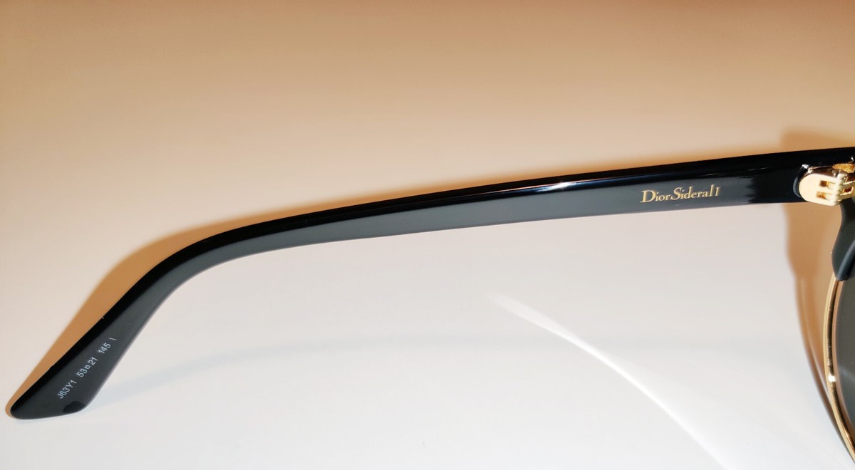 CHRISTIAN DIOR Black Gold SIDERAL 1 #J63Y1 Sunglasses - MINT CHRISTIAN DIOR Black Gold SIDERAL 1 #J63Y1 Sunglasses - MINT