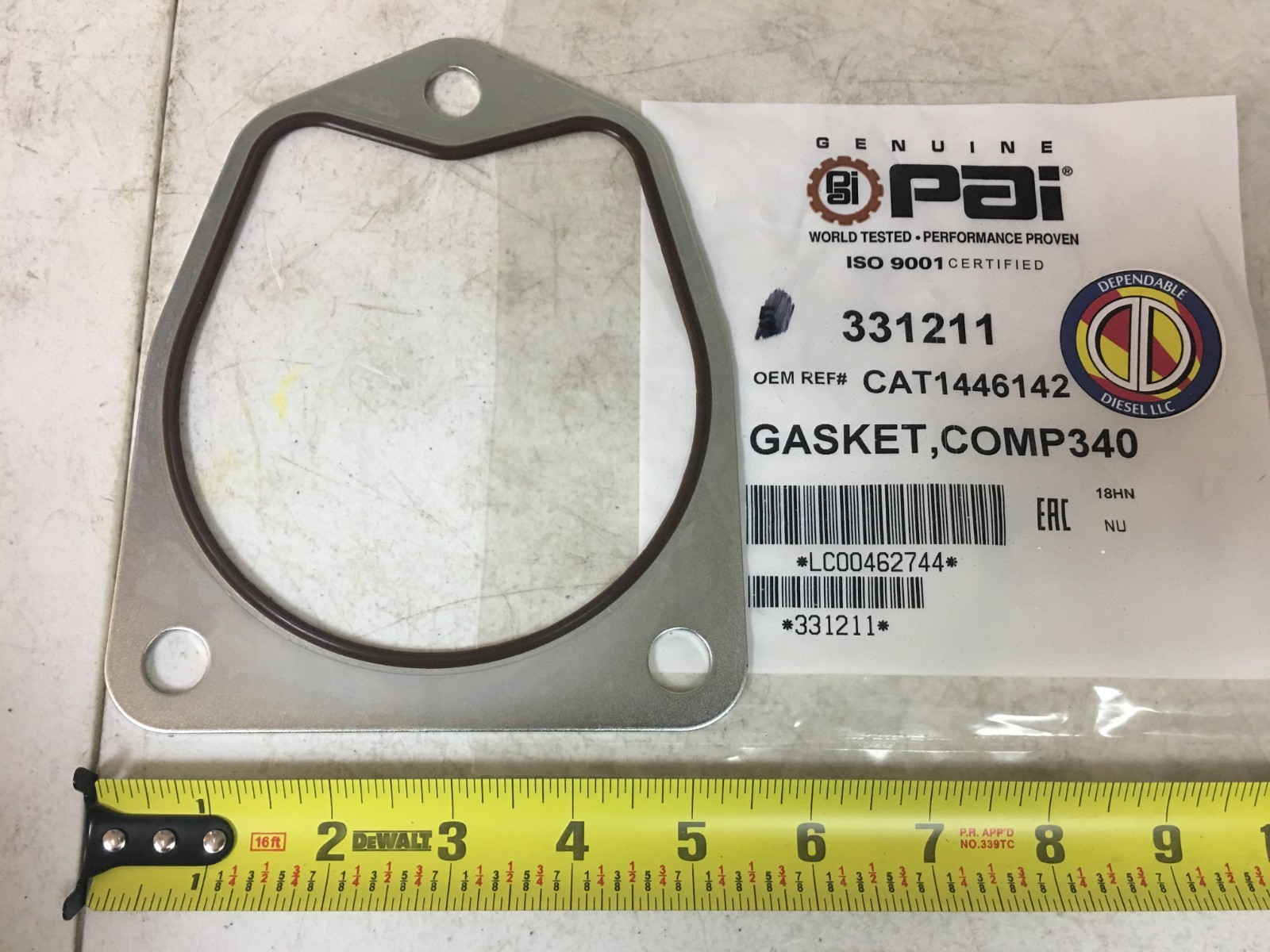 Metal Air Compressor Gasket for Caterpillar 3100 3406. PAI 331211 Ref