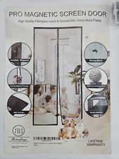 Magnetic Screen Door Keep fresh Air in and bugs out 28x80 Black