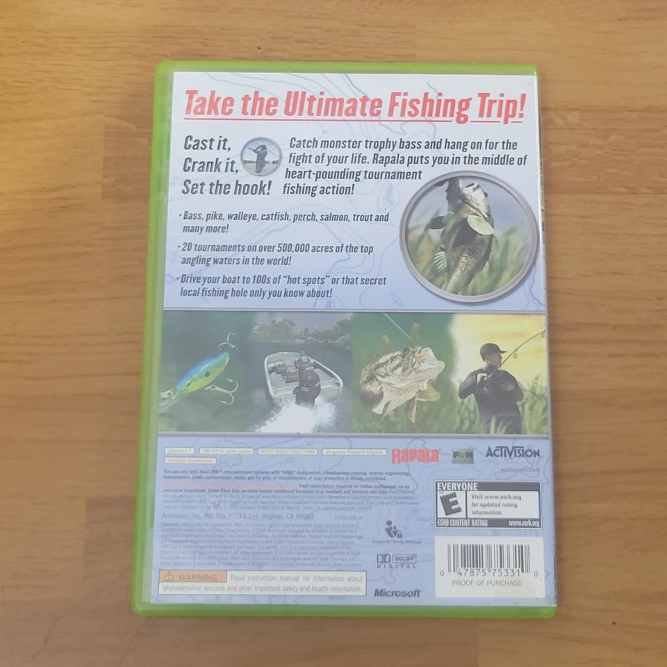Rapala: Tournament Fishing (Nintendo Wii, 2006) Complete With Manual - NINTENDO  - Image 2 of 2