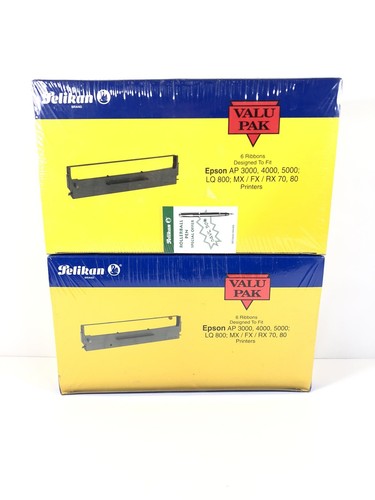 Lot 2 Box Epson Compatible NOS Replacement Black Fabric Cartridge Ribbon 6P288 - 第 1/5 張圖片