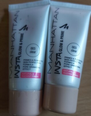 Manhattan Insta Glow, Prime 003 clear Primer 30 ml -Neu Ovp 2st SET