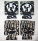 Deer Hunting Can Coozies, Can Coolers, 12 oz Beer/soda Can Holders Pack Of 4