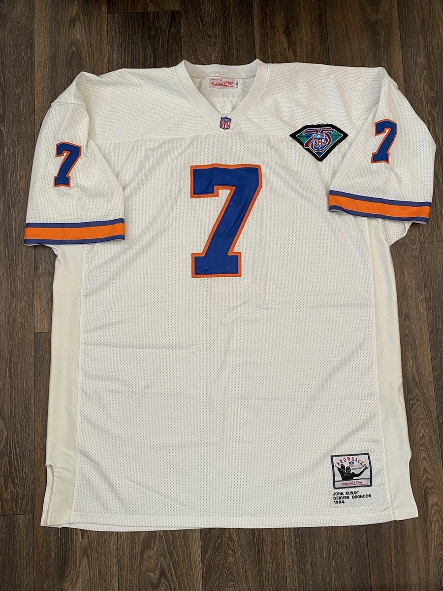 JOHN ELWAY DENVER BRONCOS RETRO 75TH ANNIVERSARY AUTHENTIC