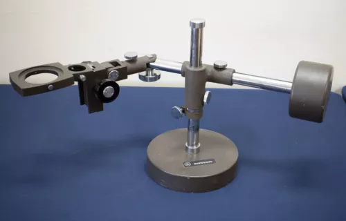 Swift Japan Mitutoyo Vintage Stereo Microscope Pillar Arm Boom Stand Heavy Base