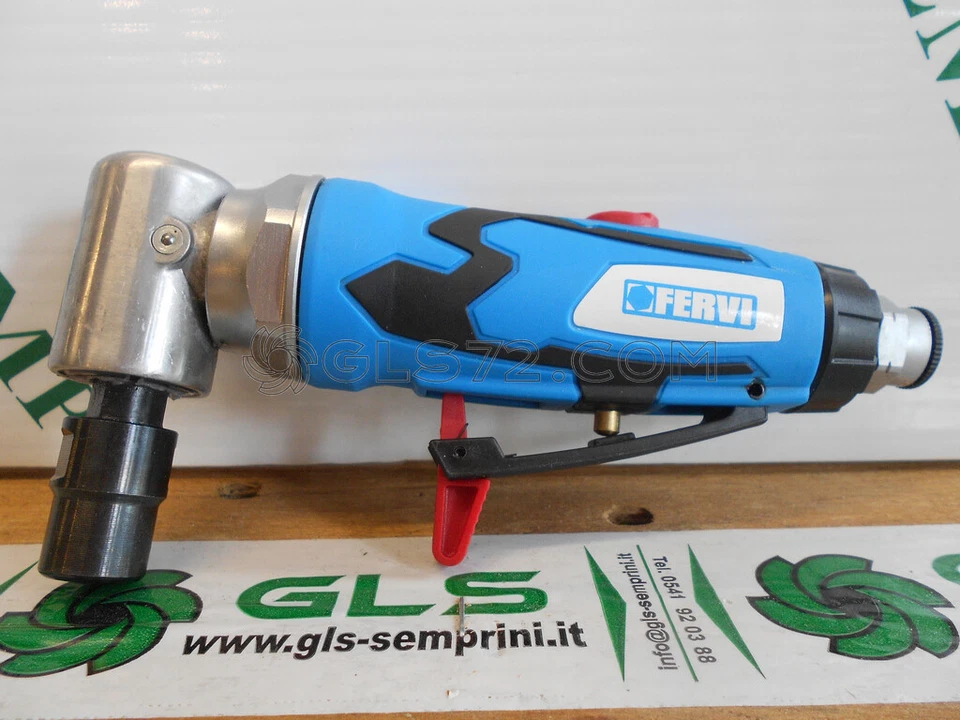 MELEUSE PNEUMATIQUE DROITE ET D'ANGLE 1/4" A AIR COMPRIME FERVI 0416 - Photo 4/4