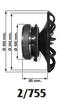 PHONOCAR 02807 KIT 2 VIE WOOFER TW CROSSOVER HI TECH MAGICO LOUD SPEAKERS AUTO - Immagine 4 di 4