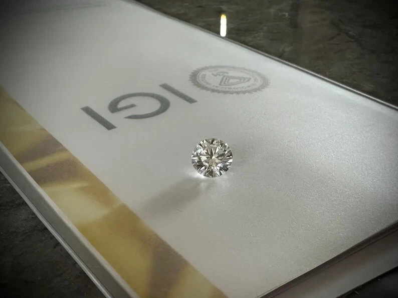 diamond jewelry 2 CT IGI Certified CVD Lab Grown Diamond Round Cut LAB LOOSE - Image 4 of 4