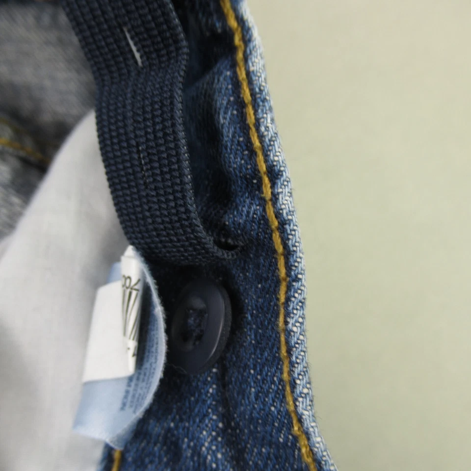 Pantalones de mezclilla ajustados azules al aire libre 5 bolsillos informales para niñas Old Navy Foto 4 de 4