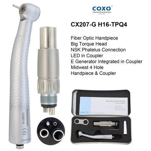 COXO Dental Handpiece Fiber Optic High Speed Turbine For KaVo NSK Coupler 4 6H - Picture 184 of 248